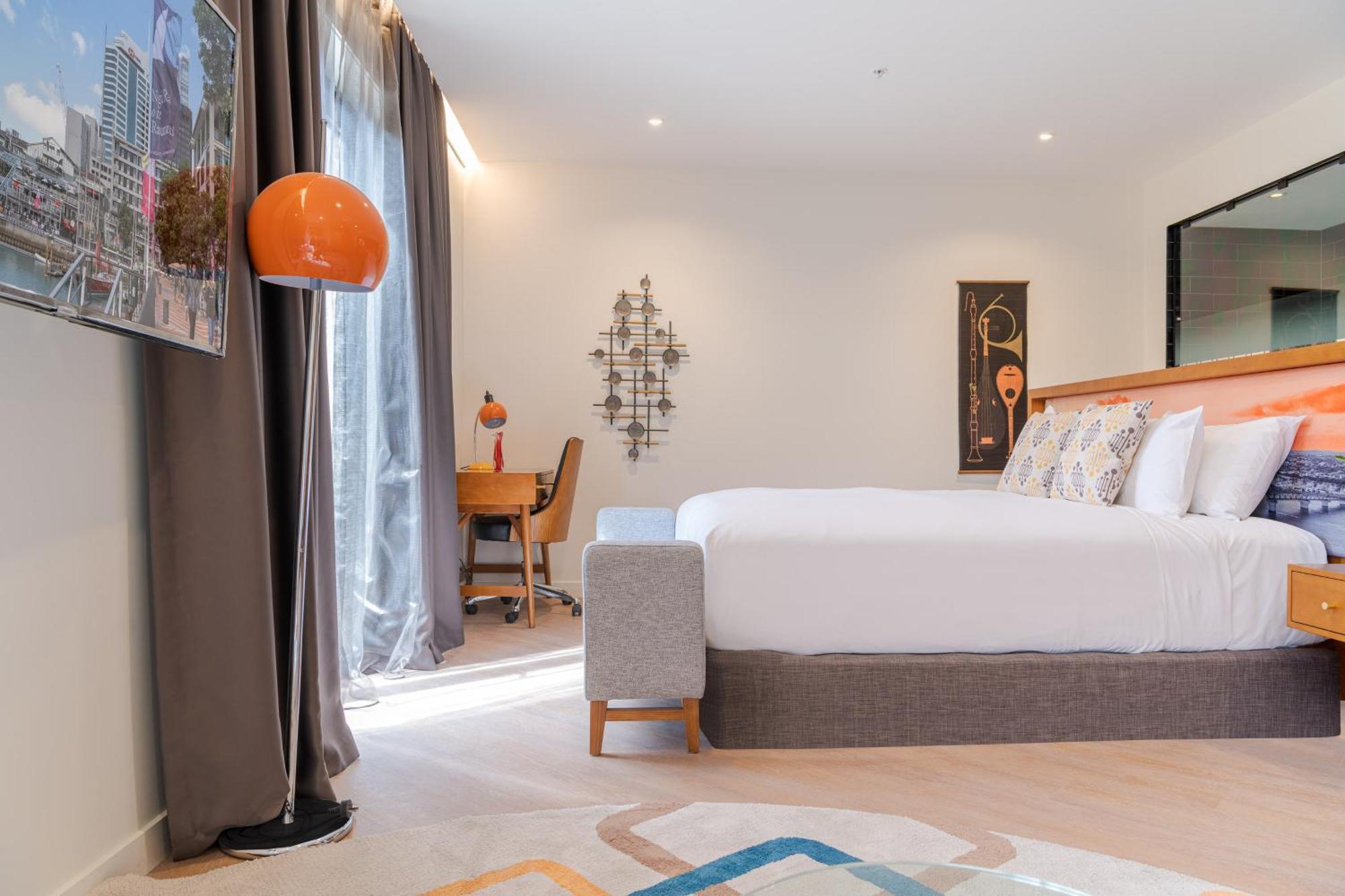 Hotel Ohtel Auckland Exteriér fotografie A bedroom at the hotel