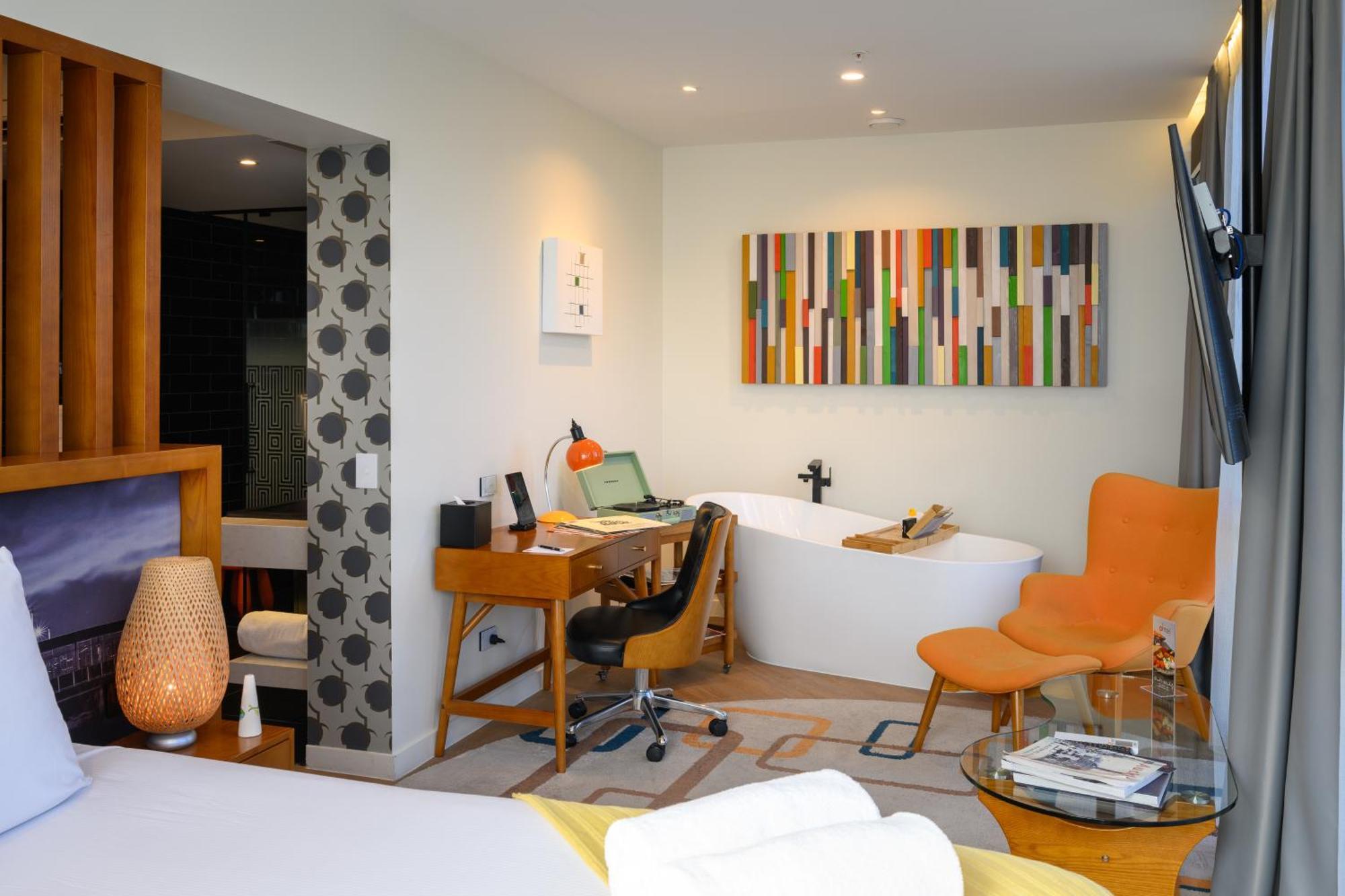 Hotel Ohtel Auckland Exteriér fotografie A room at the hotel