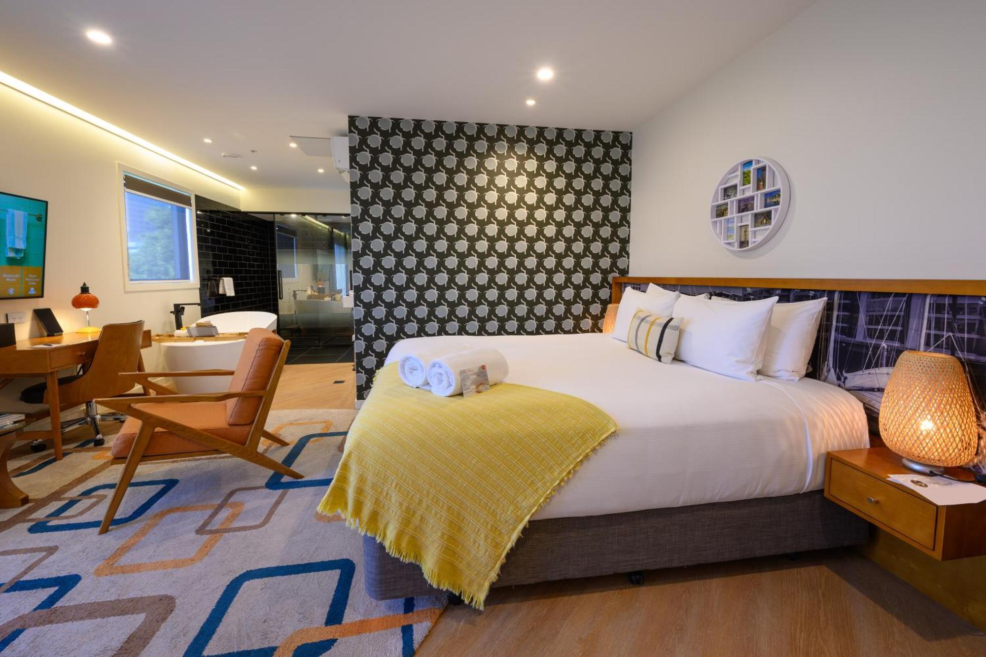 Hotel Ohtel Auckland Exteriér fotografie A bedroom at the hotel