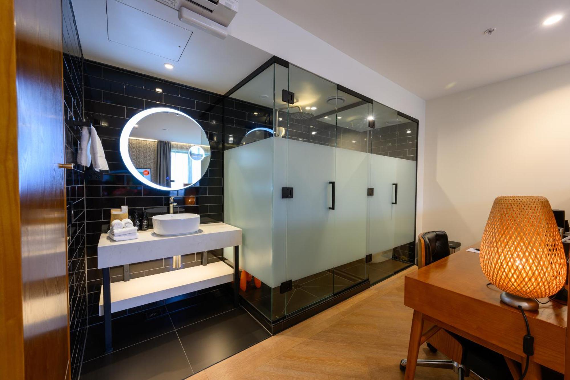 Hotel Ohtel Auckland Pokoj fotografie A bathroom in a hotel